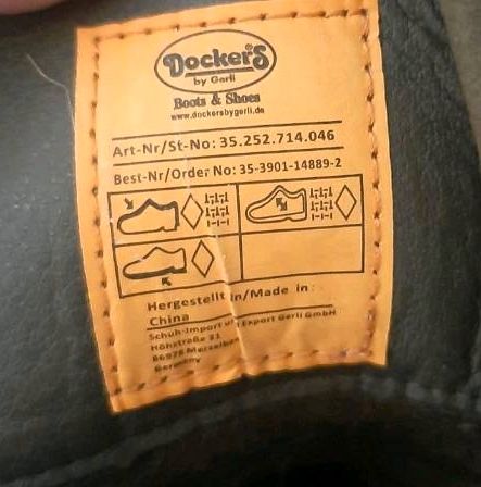 Dockers by Gerli Schnürstiefelletten Stiefel Reißverschluss Gr.41 in Luhnstedt