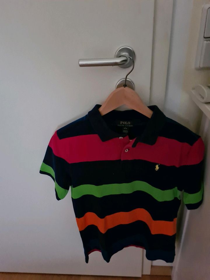 Polo Ralph Lauren Poloshirt Gr.XL Gr.170 gestreift blau sehr gute in Meine