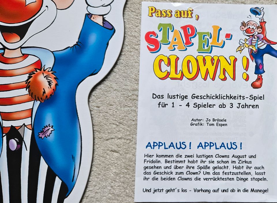 Pass auf, STAPEL-CLOWN ! Spiel ab 3 Jahren in Bielefeld