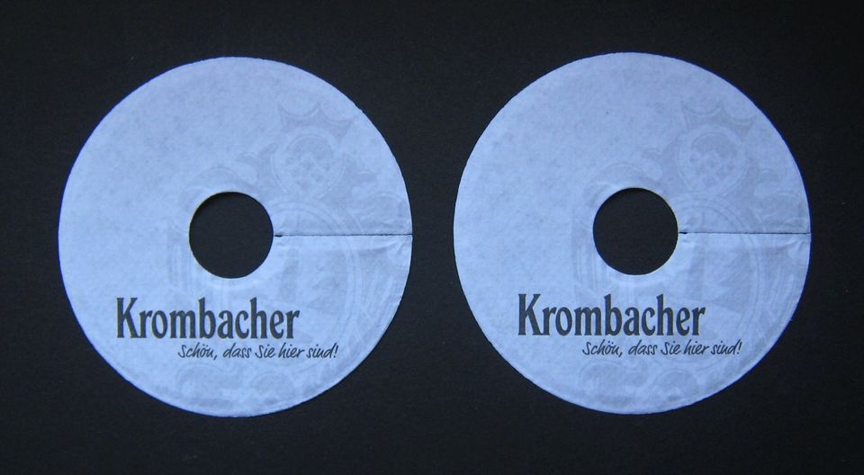 KROMBACHER PILSDECKCHEN Bierdeckel Coaster Beer Bier in Darmstadt