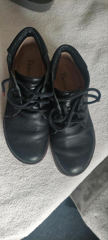 Think hochwertige bequeme Boots Ankle schwarz Leder 38,5 in Itzehoe