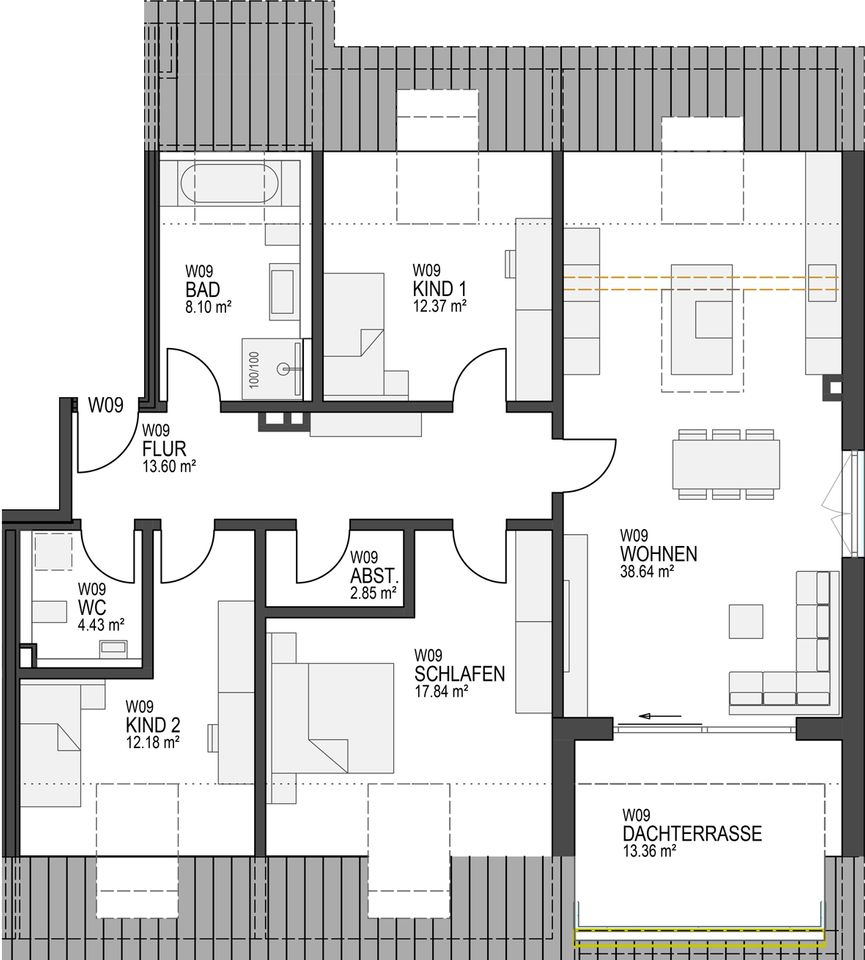 Neubauwohnung zum halben Preis*!  - Mit dem WOBITA Konzept. - "IN Haunstetten" KfW/KFN 40 Effizienzhaus in Augsburg