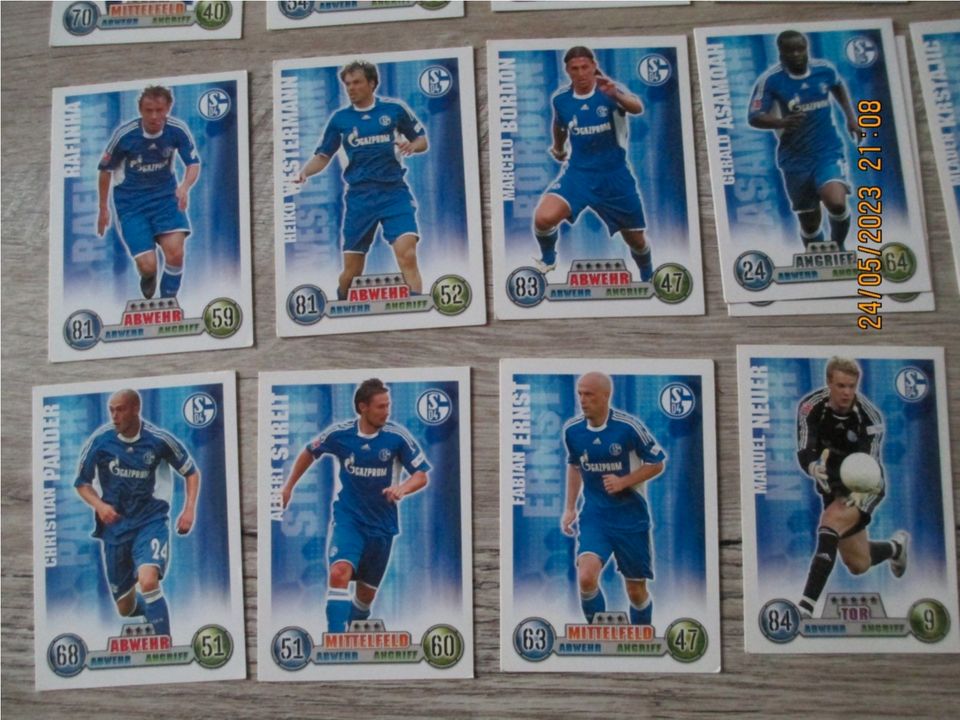 Match Attax Karten, Schalke 04, Saison 2008/0229  22Stück in Ochtersum