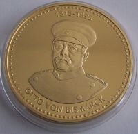 Otto von Bismarck - Münze Baden Württemberg - Medaille -vergoldet Nordrhein-Westfalen - Moers Vorschau