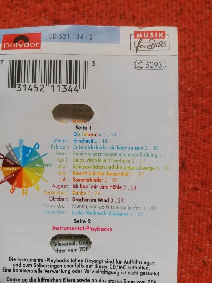 CD Musikkassetten Konvolut Rolf Zukowski in Thale-Friedrichsbrunn