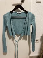 NA-KD Wickelshirt Shirt cropped bauchfrei hellblau Nordrhein-Westfalen - Anröchte Vorschau