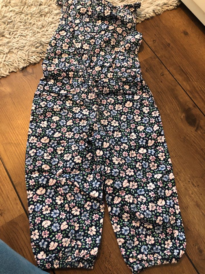 Jumpsuit Einteiler Carters Blumen Gr 24 Mon ca 86 in Stade