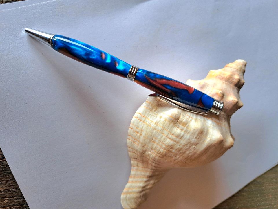 Stifte, Pen, Drehkugelschreiber aus Acryl, handgedrechselt in Lienen