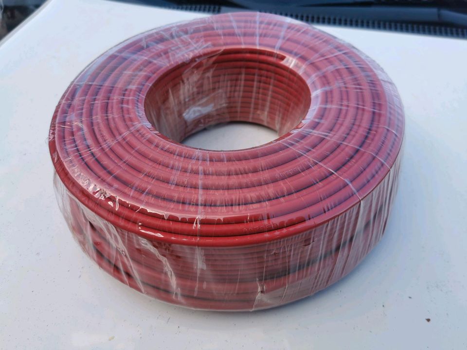 100m Rolle 6mm² Solarkabel H1Z2Z2-K rot oder schwarz Solarleitung in Waldbröl