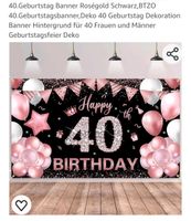 40 ster Geburtstag Banner und Tischläufer Nordrhein-Westfalen - Detmold Vorschau