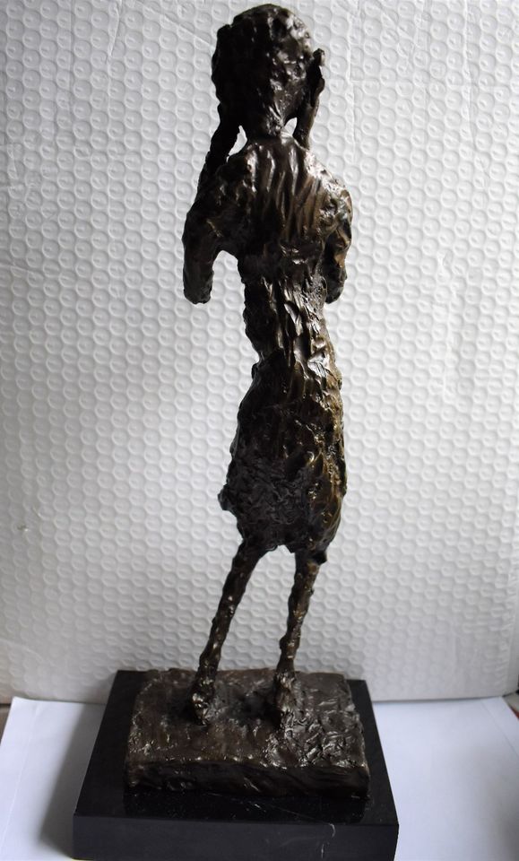 Bronze-Figur Der Schrei Edvard Munch 40cm Skulptur Plastik Marmor in Mosbach