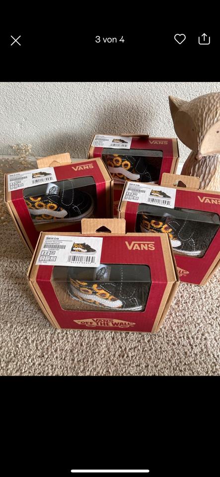 Vans off the wall Babyschuhe Größe 17 Neu OVP Sonnenblume in Pleckhausen