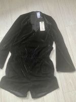 Jumpsuit samt S M 36 38 NEU MIT ETIKETT NP99€ schwarz sexy Baden-Württemberg - Pforzheim Vorschau