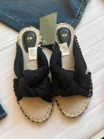 Neu H&M Sandalen Espadrilles Gr 39 eher 38 schwarz Wandsbek - Hamburg Volksdorf Vorschau