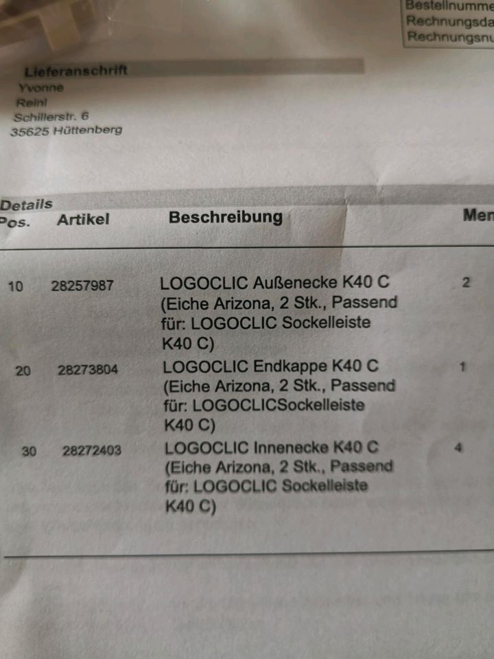 Logiclic Ecken für Fussleisten K40C Eiche Arizona in Hüttenberg