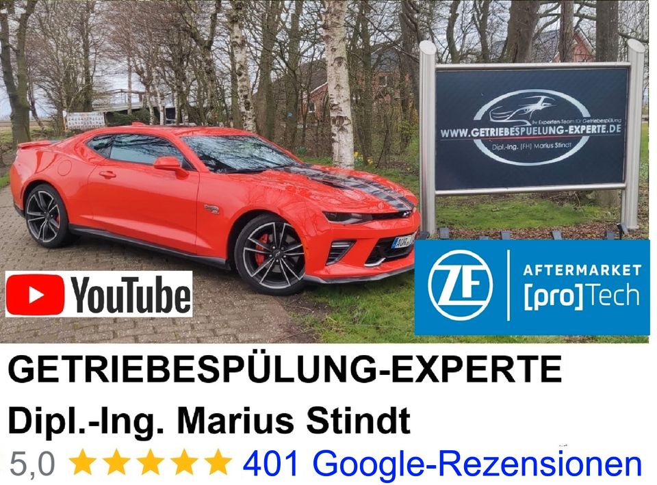 ZF [pro]Tech start Partner und Marktführer,  Spülsystem ohne schädlichen Reiniger !! Getriebespülung BMW Mercedes F10 F11 F30 F31 E60 E61 E70 W211 W212 W213 DSG CVT Audi Ford Opel Wandler 23 Getriebe in Wiesbaden