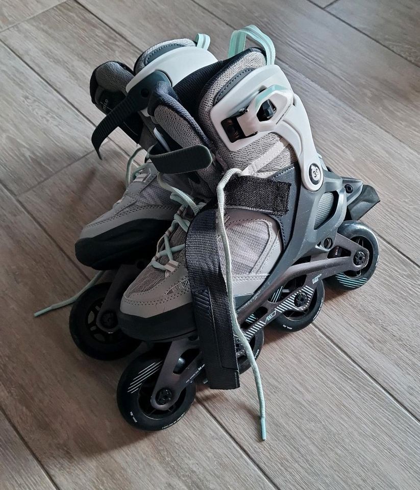 Decathlon Inline Skates grau/türkis - Gr. 39 - sehr gut erhalten in Hamburg