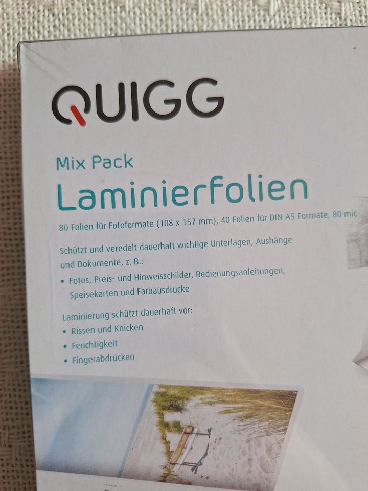 QUIGG Mix Pack Laminierfolien | Original verpackt in Lüneburg