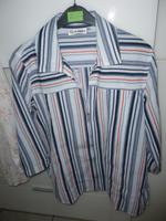 Bluse ca. Gr. 46/48 Crash 3/4 Arm   mit Reißverschluß blau weiß Bayern - Bergrheinfeld Vorschau