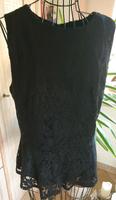 Elegantes Spitzen Bluse Shirt Top Oberteil m. Schößchen Schwarz G Dresden - Leuben Vorschau