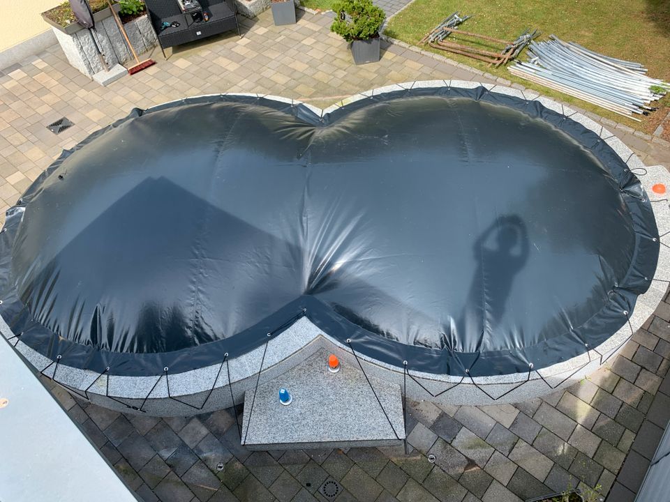 Pool Winterabdeckung 8 Form aufblasbar in Essen