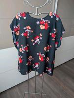 Bluse kurzarm Vero Moda dunkelblau Blumen XL Niedersachsen - Friesoythe Vorschau