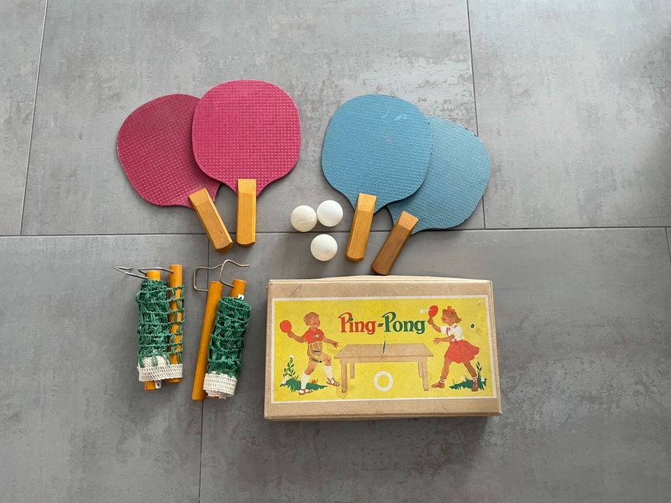 2 Ping Pong Sets Karl Haufe Kamenz DDR Vintage in Neukirchen/Erzgeb