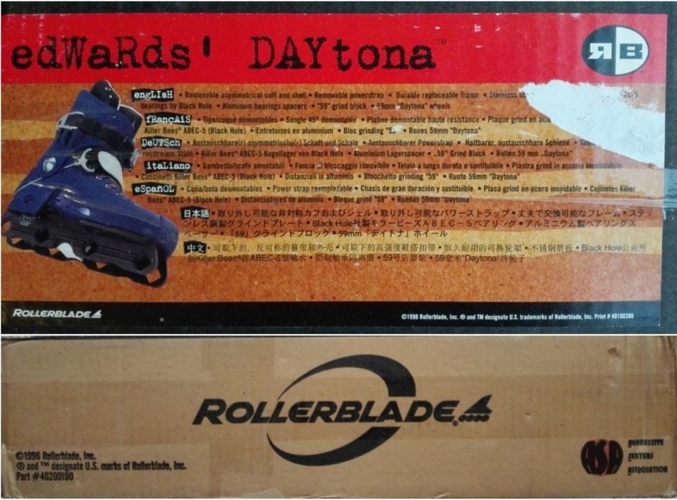 Rollerblade Edwards Daytona 6 Gr. 43 Inliner Skates in Niederkrüchten