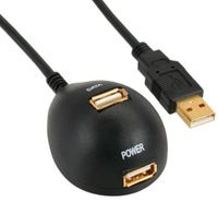 USB 2.0 Verlängerung,Stecker/Buchse Typ A,schwarz, Standfuss,2m Nordrhein-Westfalen - Hilden Vorschau