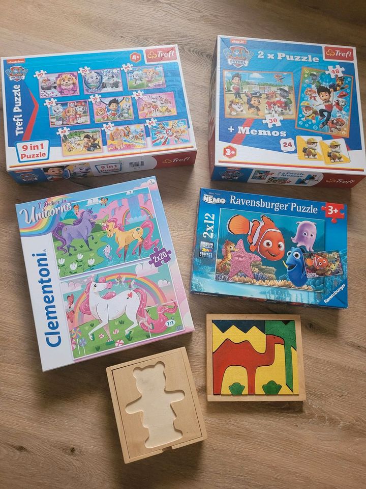 Puzzle Paw Patrol / Findet Nemo / Einhorn in Buggingen