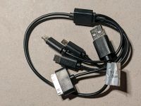 Multi USB Kabel 4 in 1 Apple iPhone Lightning Micro Mini USB 35cm Hessen - Haiger Vorschau