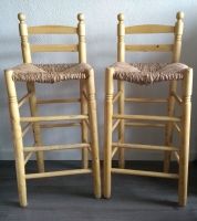 Rattan Bast Holz Barhocker Stuhl 98 x 38cm Partykeller 80er Jahre Nordrhein-Westfalen - Ense Vorschau