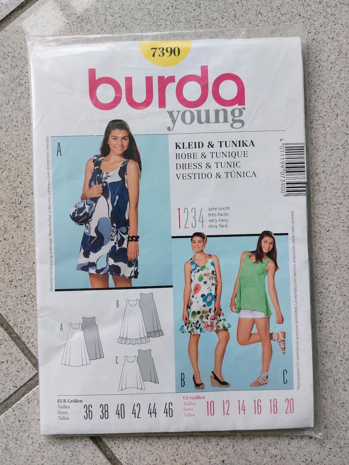 Kleid Burda youbg 7399 Gr. 34-42 Fertig Schnittmuster in Altenberge