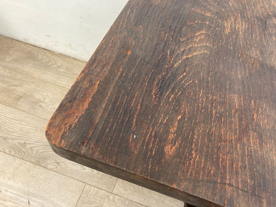 #A DDR Beistelltisch Couchtisch eckig Holz dunkel Wohnzimmer in Burgstädt