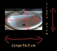 1 Waschbecken weiss 47 cm x 56,5 cm Bad mit 1 x Mischbatterien Nürnberg (Mittelfr) - Großreuth b Schweinau Vorschau