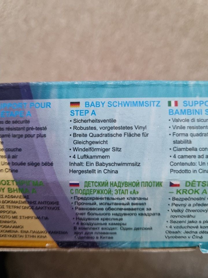 Baby Schwimmsitz, Swim Safe, aufblasbar in Oeversee