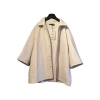 Zara Kunstleder Overshirt off-white XL München - Ramersdorf-Perlach Vorschau