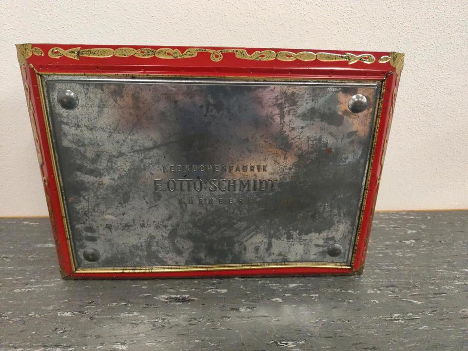 Alte Lebkuchenkiste, Blechkiste, Dachbodenfund, Schmidt Lebkuchen in Pocking