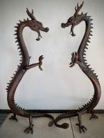 Dragon Loong Bronze Paar chinesische Drachen 120cm Feng Shui Long Sachsen-Anhalt - Magdeburg Vorschau