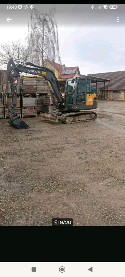 Bagger Mietbagger Vermietung Wochende Angebot Bagger in Markdorf