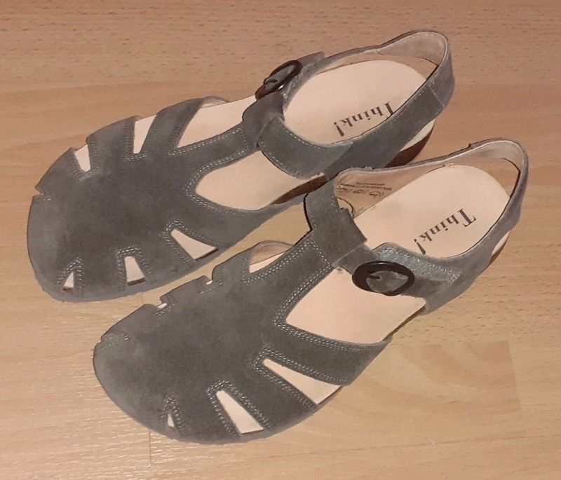 Think Sandalen/Ballerina, 40, Graphitgrau,NP129,99,.Brandneu in Berlin