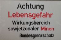 Schild innerdeutsch Grenze historisch Bundesgrenzschutz Sachsen - Reichenbach (Oberlausitz) Vorschau