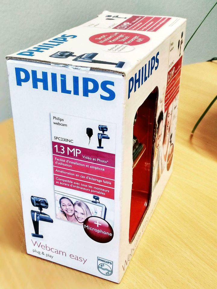 ✅ NEU Philips homeoffice Webcam SPC230NC USB mit ext. Mikrofon in Nörvenich