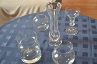 1 Kristall Vase und 4 Gläser in verschiedenen Formen Brandenburg - Brieselang Vorschau