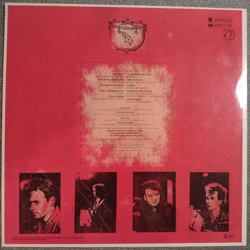 Cutting Crew - Broadcast Vinyl LP Schallplatte I Just Died ... in Potsdam