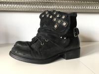 Schwarze Boots Leder biker boots Bayern - Haag a.d.Amper Vorschau