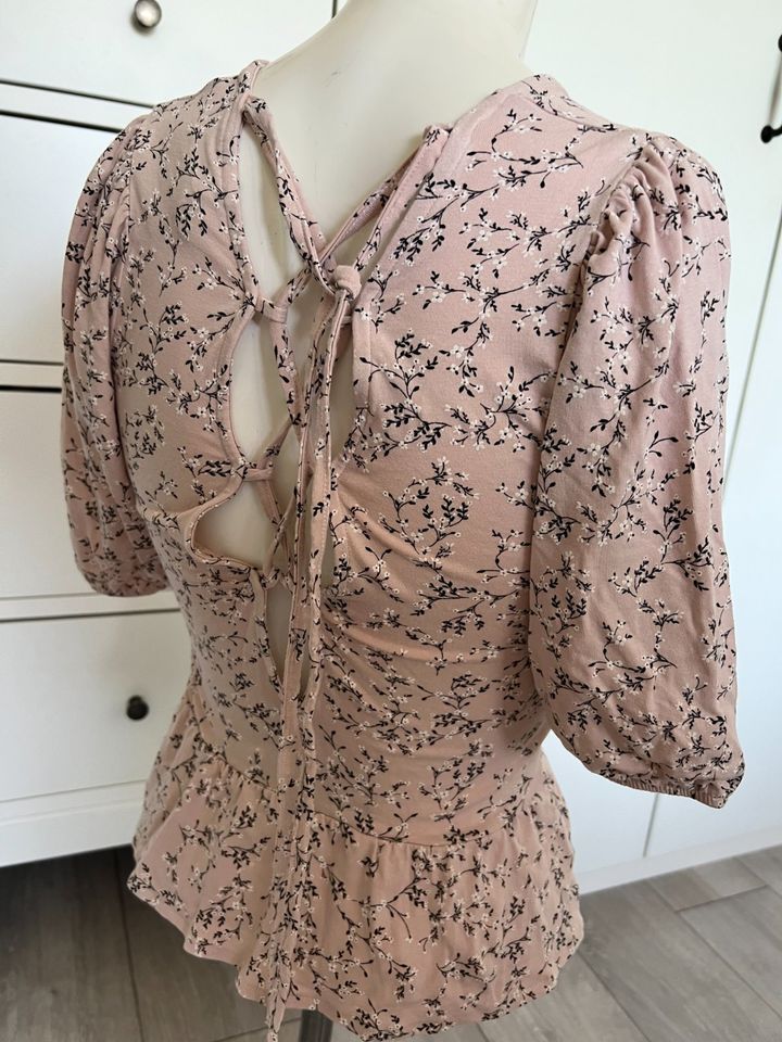 neu XS floral rosa geblümt Blumen Muster Shirt Top Damen in Bielefeld