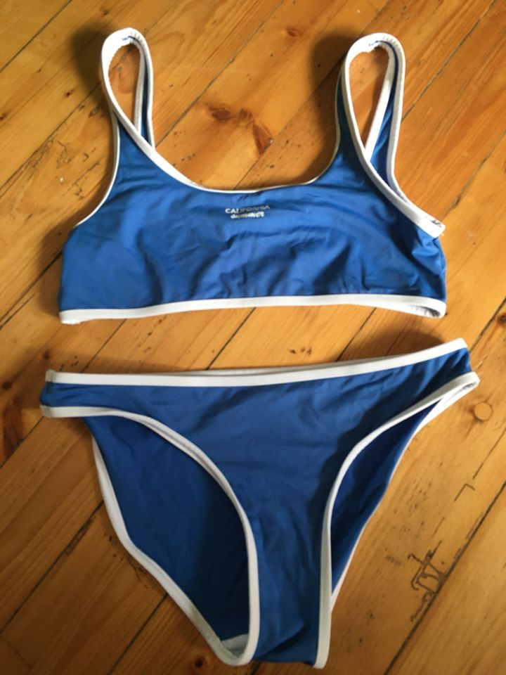 ZARA Bikini Gr. 164 blau/weiß TOP Zustand in Merzig