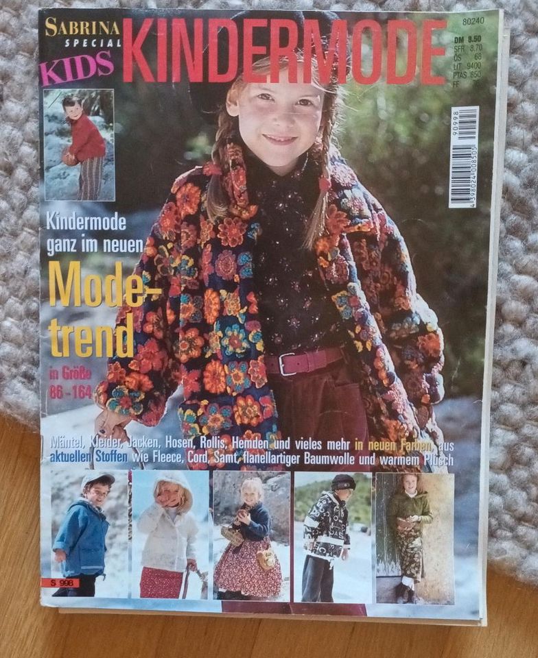 Sabrina kindermode Zeitung 2000er Schnitt Schnittmuster in Michelau i. OFr.