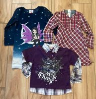 Kleiderpaket Gr. 116 Sweatshirt Kleid Bluse Topolino C&A blau rot Leipzig - Großzschocher Vorschau